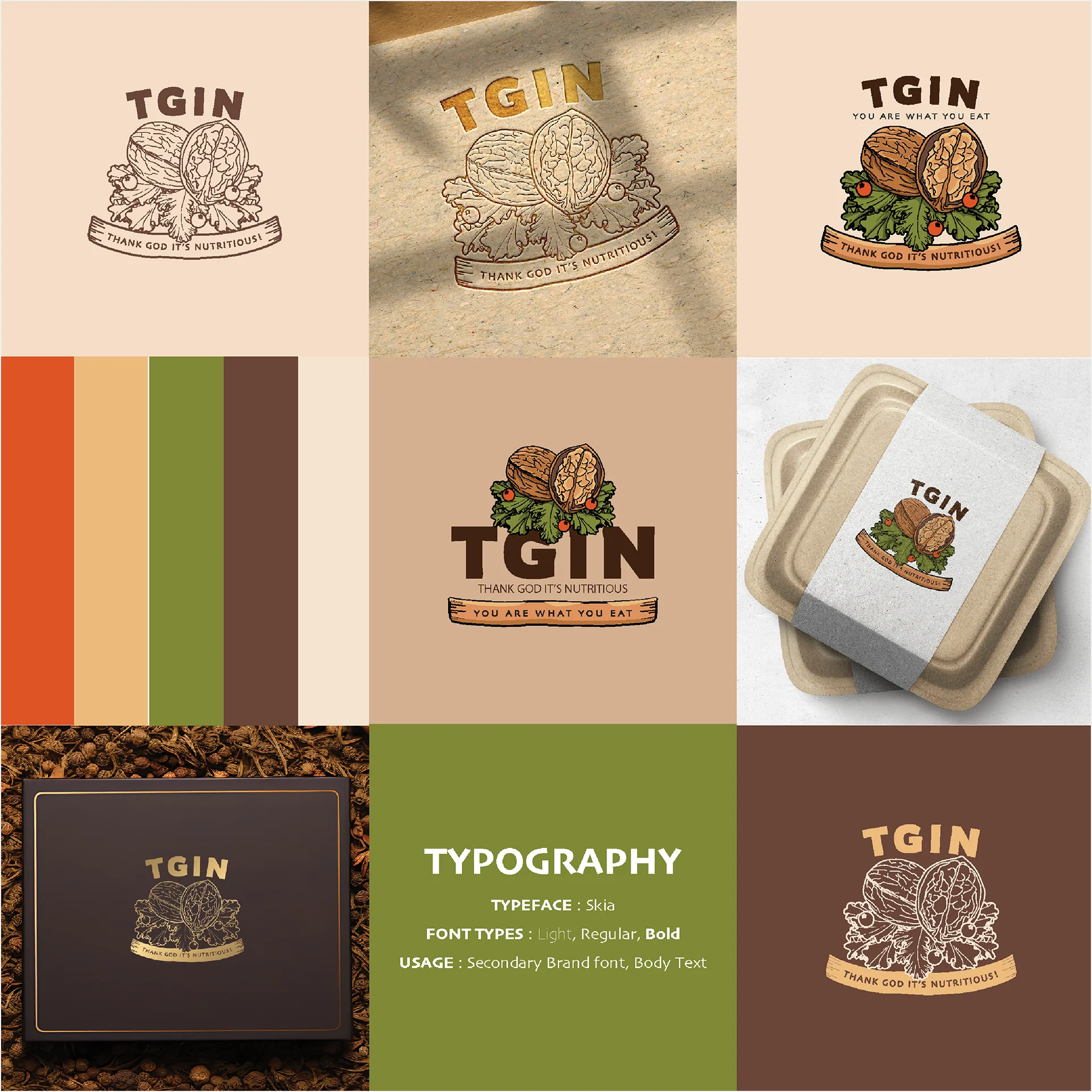 TGIN, Thank God It's Nutritious. Design by Smita.